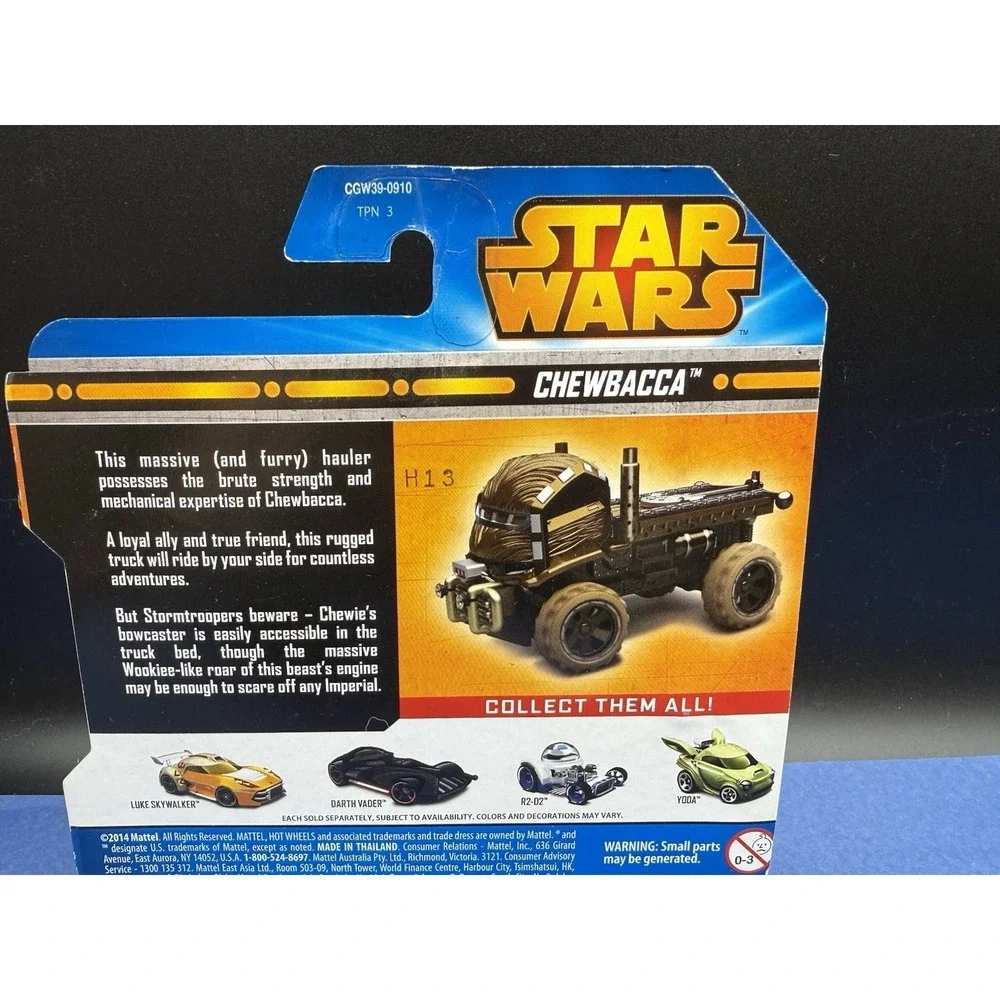 Hot Wheels‎ Star Wars Chewbacca Trailer Car Die-Cast Disney Collectible Toy New